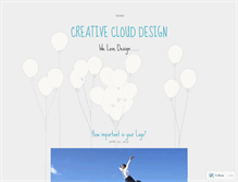 Tablet Screenshot of creativeclouddesign.wordpress.com