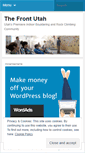 Mobile Screenshot of frontutah.wordpress.com