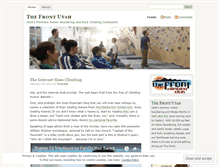 Tablet Screenshot of frontutah.wordpress.com