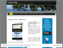 Tablet Screenshot of expatwannabe.wordpress.com