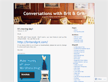 Tablet Screenshot of britandgrit.wordpress.com
