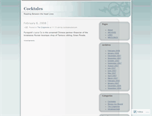 Tablet Screenshot of cocktalesdotcom.wordpress.com