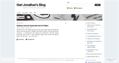 Desktop Screenshot of harijonathan.wordpress.com