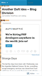 Mobile Screenshot of anotherdaftidea.wordpress.com