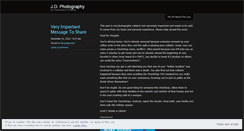Desktop Screenshot of jdphotography.wordpress.com
