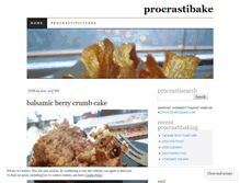 Tablet Screenshot of procrastibake.wordpress.com