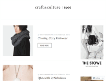 Tablet Screenshot of craftandculture.wordpress.com