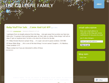 Tablet Screenshot of meetthegillespies.wordpress.com