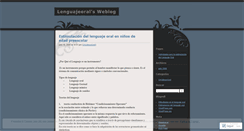 Desktop Screenshot of lenguajeoral.wordpress.com