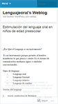 Mobile Screenshot of lenguajeoral.wordpress.com