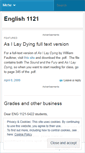 Mobile Screenshot of english1121s5422spring2009.wordpress.com