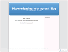 Tablet Screenshot of discoverlandmarkcovington.wordpress.com