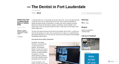 Desktop Screenshot of dentistfortlauderdale.wordpress.com