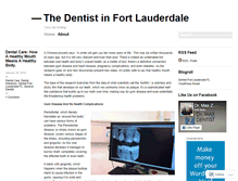 Tablet Screenshot of dentistfortlauderdale.wordpress.com