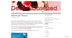 Desktop Screenshot of dessertobsessed.wordpress.com