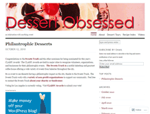 Tablet Screenshot of dessertobsessed.wordpress.com