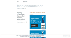 Desktop Screenshot of fashioncontainer.wordpress.com