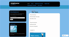 Desktop Screenshot of brightverse.wordpress.com