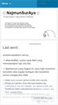 Mobile Screenshot of najmunsuraya.wordpress.com