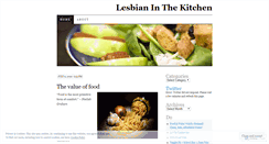Desktop Screenshot of lesbianinthekitchen.wordpress.com