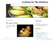Tablet Screenshot of lesbianinthekitchen.wordpress.com