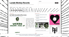 Desktop Screenshot of lunaticmonkeyrecords.wordpress.com