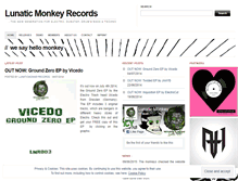 Tablet Screenshot of lunaticmonkeyrecords.wordpress.com