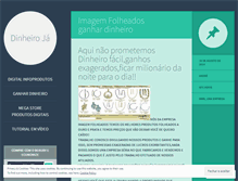 Tablet Screenshot of dinheiroaonde.wordpress.com