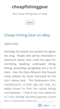 Mobile Screenshot of cheapfishinggear.wordpress.com