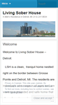 Mobile Screenshot of livingsoberhousedetroit.wordpress.com