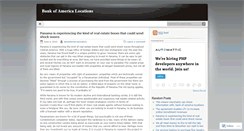 Desktop Screenshot of bankofamericalocation.wordpress.com