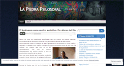 Desktop Screenshot of piedrapsilosofal.wordpress.com