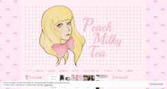 Desktop Screenshot of peachmilkytea.wordpress.com