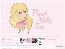 Tablet Screenshot of peachmilkytea.wordpress.com