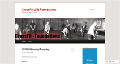 Desktop Screenshot of crossfitfoundations.wordpress.com