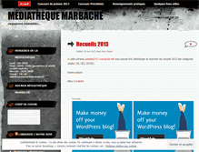 Tablet Screenshot of marbachemediatheque.wordpress.com