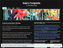 Tablet Screenshot of katesfootprints.wordpress.com