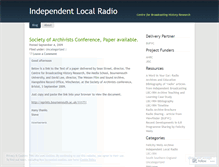 Tablet Screenshot of independentradio.wordpress.com