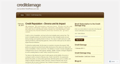 Desktop Screenshot of creditdamage.wordpress.com