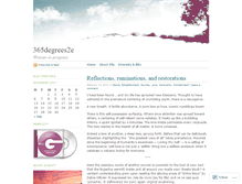 Tablet Screenshot of 365degrees2e.wordpress.com