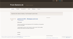 Desktop Screenshot of fromgamers.wordpress.com