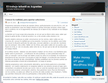 Tablet Screenshot of eltrabajoinfantilenargentina.wordpress.com