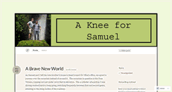 Desktop Screenshot of akneeforsamuel.wordpress.com