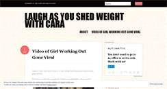 Desktop Screenshot of howtoloseweightcara.wordpress.com