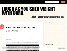 Tablet Screenshot of howtoloseweightcara.wordpress.com