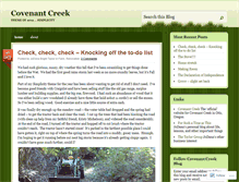 Tablet Screenshot of covenantcreek.wordpress.com