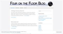 Desktop Screenshot of fouronthefloorblog.wordpress.com