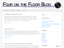 Tablet Screenshot of fouronthefloorblog.wordpress.com