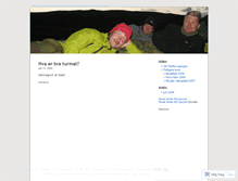 Tablet Screenshot of fjelltur.wordpress.com