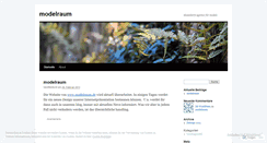 Desktop Screenshot of modelraum.wordpress.com
